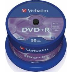 Matricas DVD+R AZO Verbatim 4.7GB 16x 50 Pack Spindle