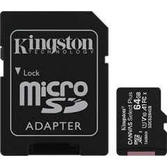 Kingston 64GB microSD Class 10 +ADP