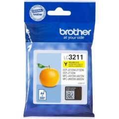 BROTHER LC3211Y TONER YELLOW 200P Tintes printeru izejmateriāli