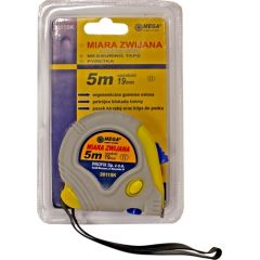 Mērlente   5mx19mm, gumijas korpusā, II klase Mērinstrumenti, Attāluma un līmeņa mērītāji