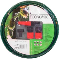 Laistīšanas šļūtene 1/2 Economic ar sprauslu kompl Laistīšanas šļūtene 