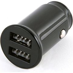 Platinet PLCR22B Mini Universāls DUAL USB 3.4A Fast Auto Lādētājs + Micro USB 1m vads Melns