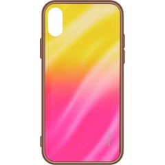 Evelatus Xiaomi Redmi Note 8 Water Ripple Gradient Color Anti-Explosion Tempered Glass Case  Gradient Yellow-Pink Neoriģinālie Maciņi