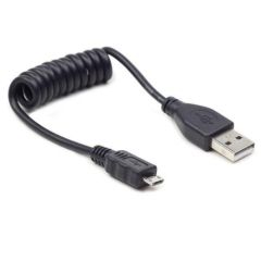 Gembird micro USB cable 2.0 coiled cable   0.6m