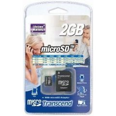 Memory card Transcend microSD 2GB + Adapter