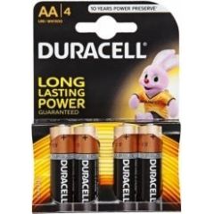 Baterijas Duracell AA Alkaline 4pack