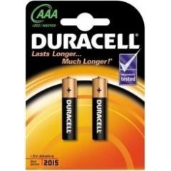 Baterijas Duracell AAA Alkaline 2pack
