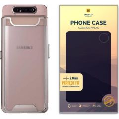 Mocco Original Clear Case 2mm Aizmugurējais Silikona Apvalks Priekš Samsung A805 Galaxy A80 Caurspīdīgs (EU Blister)