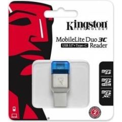 Karšu lasītājs Kingston Mobilite Duo 3C USB 3.1 + Type C