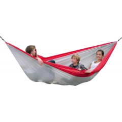 Amazonas Silk Traveller XXL (red-silver)  Travel Hammock, 320x230 cm, 200 kg