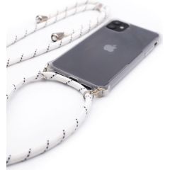 Evelatus iPhone Xs MAX Case with rope White Stripes  Transparent
