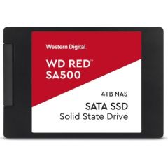 SSD|WESTERN DIGITAL|Red|4TB|SATA 3.0|Write speed 530 MBytes/sec|Read speed 560 MBytes/sec|2,5"|MTBF 2000000 hours|WDS400T1R0A