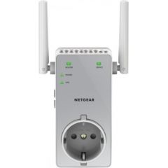 Netgear Extender EX3800-100PES  802.11ac, 2.4GHz/5GHz, 300+450 Mbit/s, 10/100 Mbit/s, Ethernet LAN (RJ-45) ports 1, Antenna type 2xExternal, Wall-plug, pass-thru