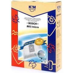 K&M oдноразовые мешки для пылесосов BOSCH typ K (4шт)