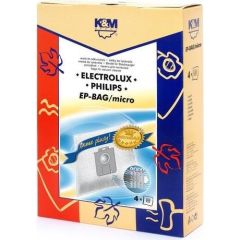 K&M Oдноразовые мешки для пылесосов ELECTROLUX-PHILIPS S-BAG (4шт) Фильтры для пылесосов