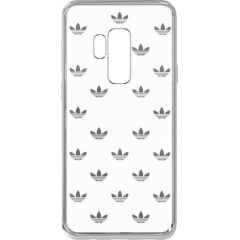 Adidas Clear Case Silikona Apvalks Priekš Samsung G965 Galaxy S9 Plus Sudrabs (EU Blister) Neoriģinālie Maciņi