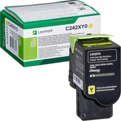Lexmark C242XY0 Yellow Extra High Yield Return Programme Toner Cartridge