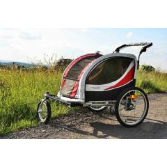 Guto Velosipēda piekabe RED/LIGHT GRAY