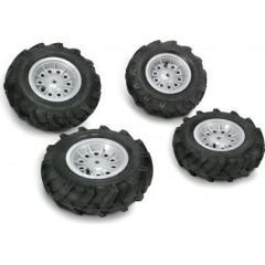 Rolly Toys Колеса с резиновыми надувными шинами для тракторов rollyTrac Air Tyres 4 gab. 409242 Германия