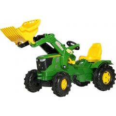 Rolly Toys Traktors ar pedāļiem ar kausu rollyFarmtrac John Deere 6210R (3 - 8 gadiem ) Vācija 611096