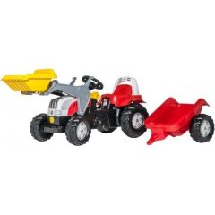 Rolly Toys Педальный трактор Rolly KID Steyr с ковшом с прицепом (2,5-5 лет ) 023936 Германия