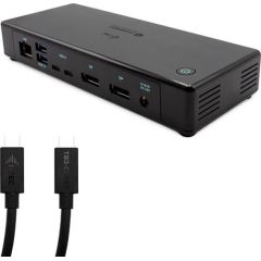 I-TEC Thunderbolt3 USB-C DisplayPort Dualdock 85W (Ir veikalā)