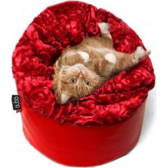 Qubo Catnapper Fur Red Guļvieta kaķiem un maziem suņiem