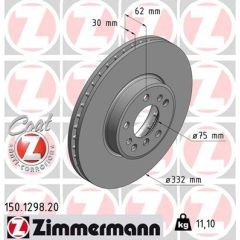 Zimmermann Bremžu disks 150.1298.20