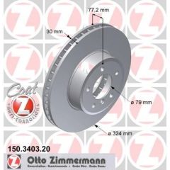 Zimmermann Bremžu disks 150.3403.20