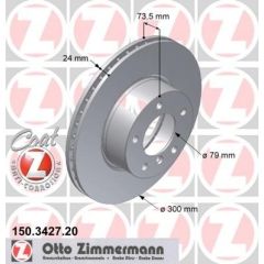 Zimmermann Bremžu disks 150.3427.20