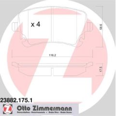 Zimmermann Bremžu kluči 23882.175.1