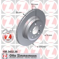 Zimmermann Bremžu disks 150.3432.20