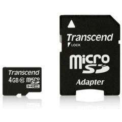 Transcend memory card Micro SDHC 4GB Class 10
