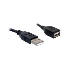 DELOCK Cable USB 2.0 Extension 15cm m/f Tīkla vadi
