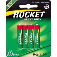 Rocket R03-4BB (AAA) Блистерная упаковка 4шт.