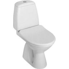 KOLO SOLO WC  s ar tvertni, ar vertikālu izvadu, 3/6l; ūdens padeve no apakšas, komplektā ar cieto vāku 70116