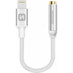Swissten Lightning нa 3.5 mm Аудио Адаптер для iPhone и iPad 15 cm Серебряный