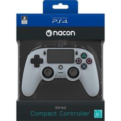 Nacon Compact Controller Wired - Grey (PS4)