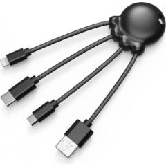 Unknown xoopar XP61040.21M Octopus Metallic Charging Multi Cable (black)