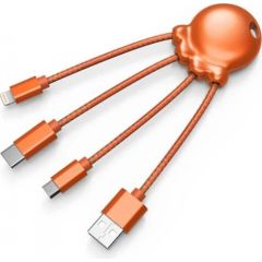 xoopar XP61040.20M Octopus Metallic Charging Multi Cable (orange)