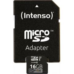 Intenso microSDHC   16GB Class 10 UHS-I Professional Atmiņas kartes micro SD SDHC