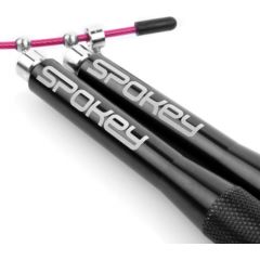 Spokey CROSSFIT TWEET II Jump Rope with Bearings, 300 cm, Pink, Steel/Plastic
