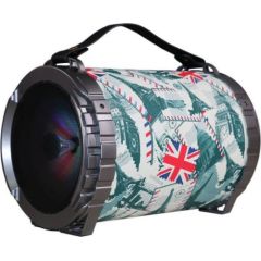 Omega OG73 Bazooka Bluetooth Bezvadu Skaļrunis ar Karaoke un LED apgaismojumu / Micro SD / USB / Radio / Aux / 20W Bezvadu skaļruņi