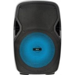 QTX PAL-12 12" RECHARGEABLE PORTABLE PA SYSTEM WITH LED EFFECT AND 2X VHF MICS, USB/SD/FM/BLUETOOTH PAL-12
