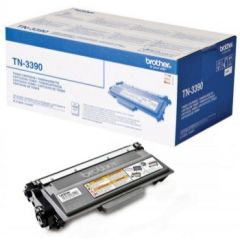 BROTHER TN-3390 TONER S.HIGH BLK 12000P Tintes printeru izejmateriāli
