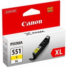 Canon CLI-551Y XL Yellow Ink Cartridge Tintes printeru izejmateriāli