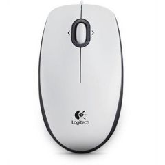 LOGITECH B100 Optical Portable Mouse for Business USB White