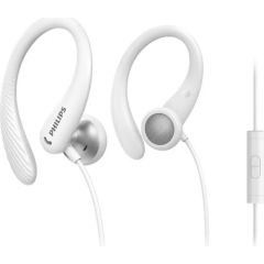 PHILIPS TAA1105WT/00 In-Ear White sporta austiņas ar cilpiņu un mikrofonu Austiņas