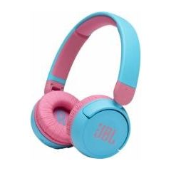 JBL JR 310 BT Kids on-ear austiņas ar Bluetooth bērniem, zilas ar rozā Austiņas