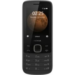 Nokia 225 4G TA-1316 Black, 2.4 ", TFT, 240 x 320 pixels, 64 MB, 128 MB, Dual SIM, Nano-SIM, 3G, Bluetooth, 5.0, USB version MicroUSB, Built-in camera, Main camera 0.3 MP, 1150 mAh